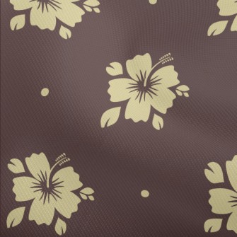 Tropical Flowers Silhouettes Dobby