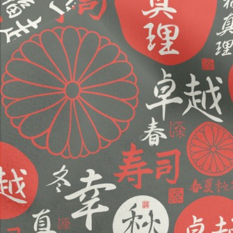 Japanese Calligraphy Kanji Micro Fleece