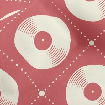 Vinyl Record Pattern Micro Fleece