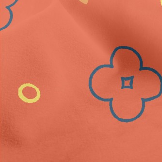 Colorful Vector Flowers Micro Fleece