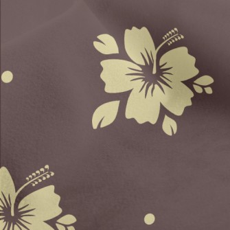 Tropical Flowers Silhouettes Micro Fleece