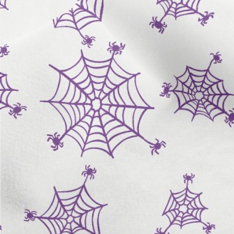 Purple Spider Web Micro Fleece