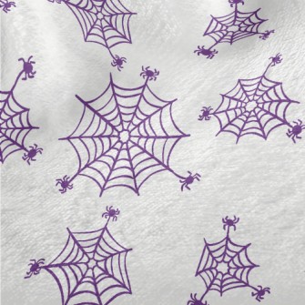 Purple Spider Web Minky