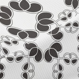 Abstract Monochrome Pattern Piqué