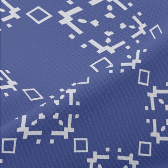 Abstract Mosaic Pattern Piqué
