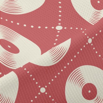 Vinyl Record Pattern Piqué