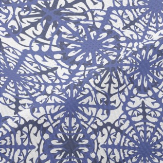 Complex Snowflake Pattern Piqué
