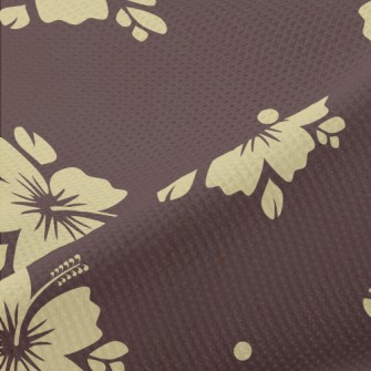 Tropical Flowers Silhouettes Piqué