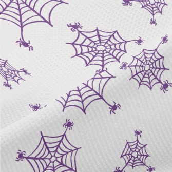 Purple Spider Web Piqué
