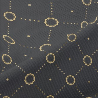Stars And Sun Rhombus Piqué