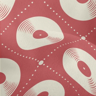Vinyl Record Pattern Lightweight Performance Linen