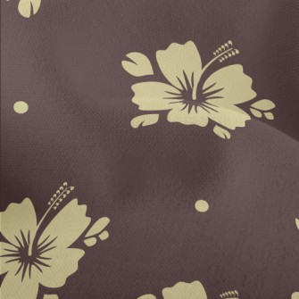 Tropical Flowers Silhouettes Lightweight Performance Linen