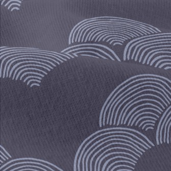 Blue Fan Pattern Modern Jersey