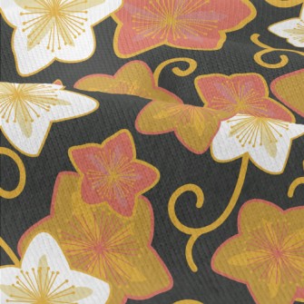 Hand Drawn Star Shaped Flowers Modern Jersey