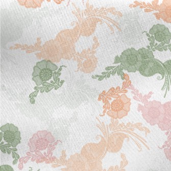 Colorful Lace Plants Jersey Backed Fleece