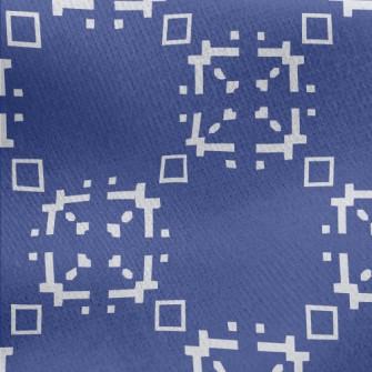 Abstract Mosaic Pattern Jersey Backed Fleece