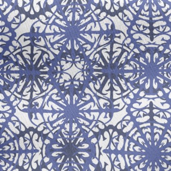 Complex Snowflake Pattern Jersey Backed Fleece