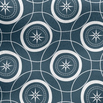 Compass And Circle Jersey Backed Fleece