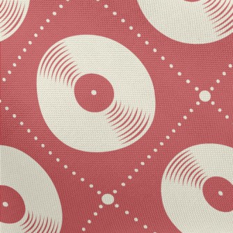 Vinyl Record Pattern Pongee