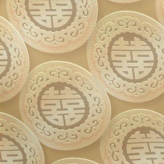 Golden Round Character Pongee