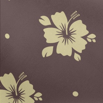 Tropical Flowers Silhouettes Pongee