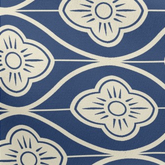 Japanese Wave Flowers Pongee