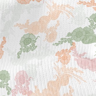 Colorful Lace Plants Stretch Jersey