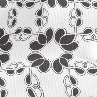 Abstract Monochrome Pattern Stretch Jersey