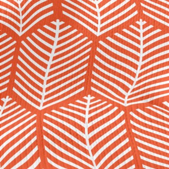 White Abstract Tree Stretch Jersey