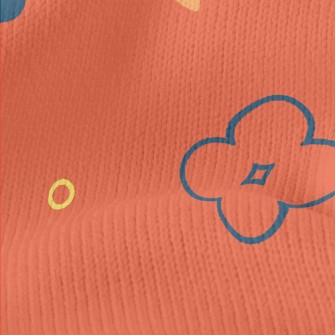 Colorful Vector Flowers Stretch Jersey