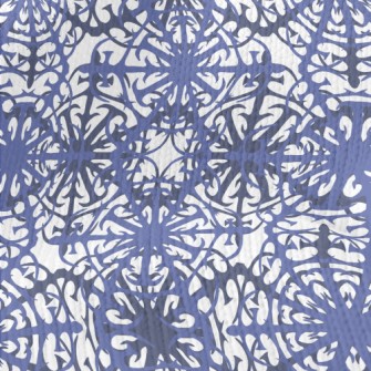 Complex Snowflake Pattern Stretch Jersey