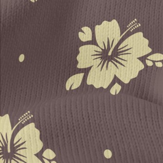 Tropical Flowers Silhouettes Stretch Jersey