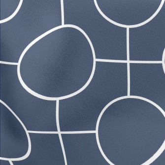 Simple Circles And Squares Lightweight Cotton Poplin