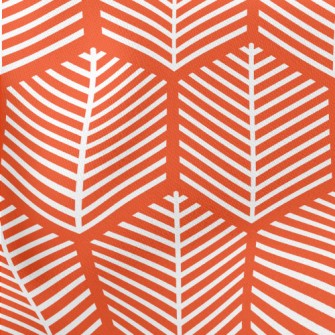 White Abstract Tree Lightweight Cotton Poplin