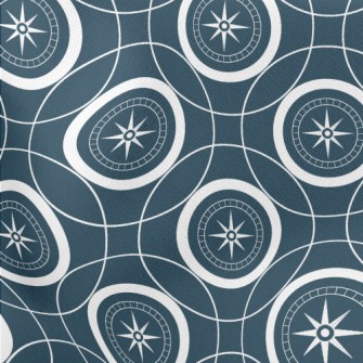 Compass And Circle Lightweight Cotton Poplin