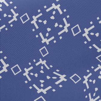 Abstract Mosaic Pattern Midweight Cotton Poplin