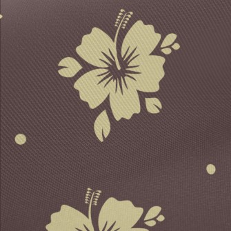 Tropical Flowers Silhouettes Midweight Cotton Poplin