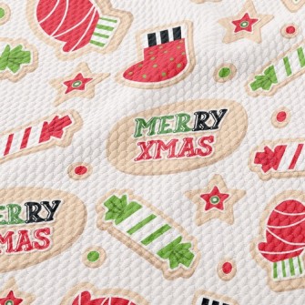 Christmas Cookies Birdseye Piqué