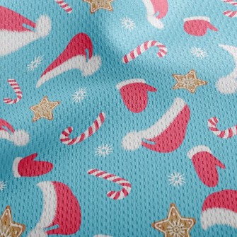 Christmas Hat Athletic Mesh Flat Back