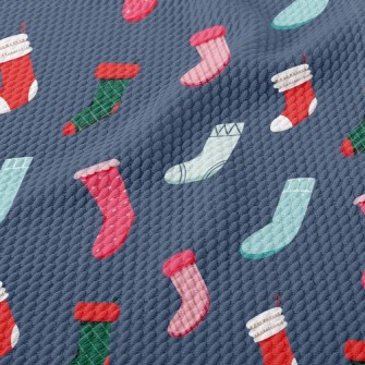Christmas Socks Birdseye Piqué