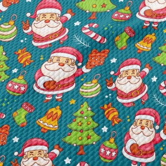 Merry Christmas Birdseye Piqué