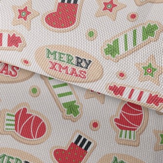 Christmas Cookies Waterproof Oxford