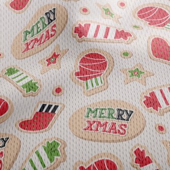 Christmas Cookies Athletic Mesh Flat Back