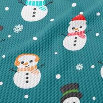 Changeable Snowman Birdseye Piqué