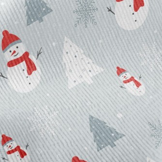 Snowman In Winter Standard Corduroy