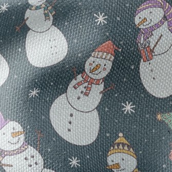 Playful Snowman Waterproof Canvas