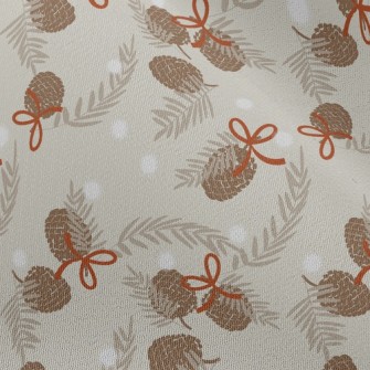 Christmas Pinecones Chiffon