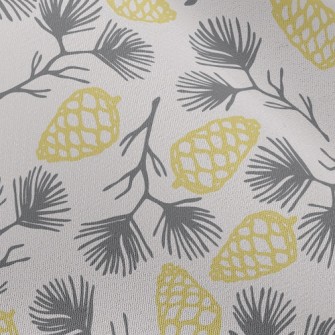 Pine Branches And Pine Cones Chiffon