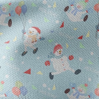 Funny Snowman Waterproof Canvas
