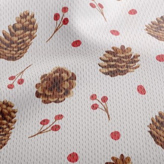 Cute Pine Cones Athletic Mesh Flat Back